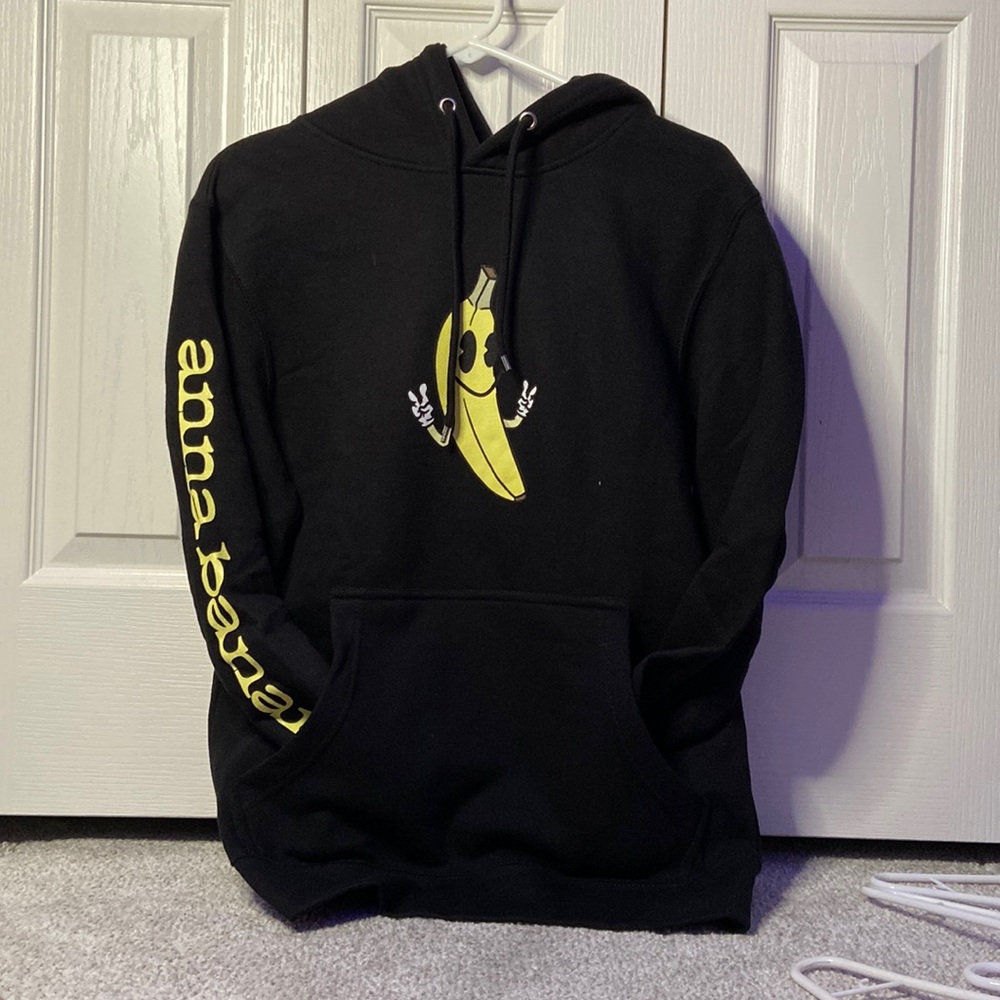 Anna Banana black hoodie merch.